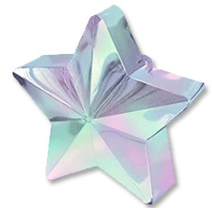 Грузик для шаров Звезда Перламутр