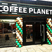 Гирлянда из шаров «Бежевый-Шоколадный-Зеленый»