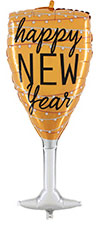 Шар Бокал Happy New Year 85см