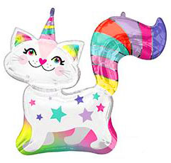 Шар Единорог котенок 75см