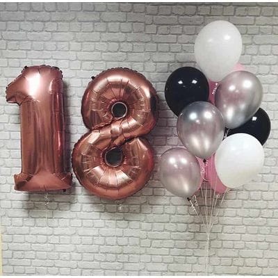 Композиция шаров с цифрой №091 Композиция шаров с цифрой №091