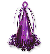 Грузик для шаров Колпак Фиолетовый