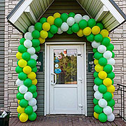 Гирлянда из шаров «Бело-Желто-Зеленая»