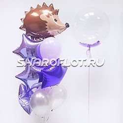 Сет шаров с Ежиком и шариком с перьями