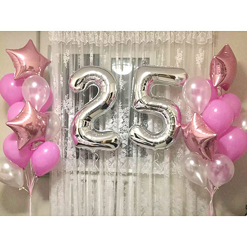 Композиция шаров с цифрой №018 Композиция шаров с цифрой №018