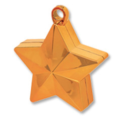 Грузик для шаров Звезда Оранжевая