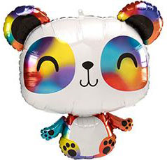 Шар Панда Радужная 60см