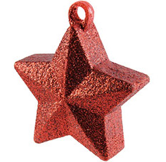 Грузик для шаров Звезда Красная пыль