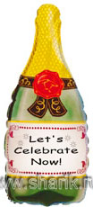 Шар Бутылка Lets's Celebrate Now 70см