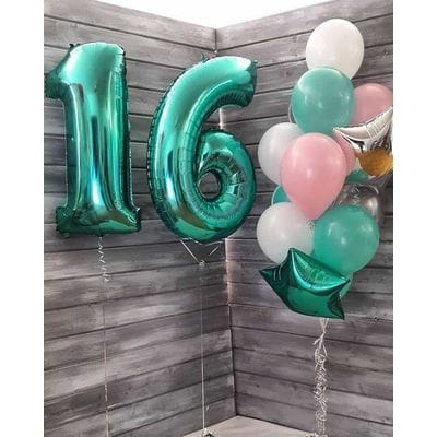 Композиция шаров с цифрой №050 Композиция шаров с цифрой №050