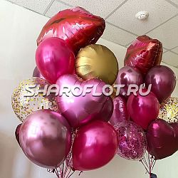 Фонтан из шаров на день рождение