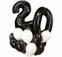 Композиция шаров с цифрой №008