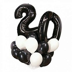 Композиция шаров с цифрой №008