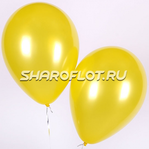 Шар Желтый металлик 30см