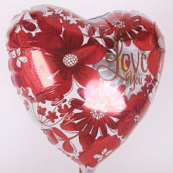 Сердце Love цветы 40см