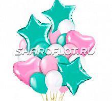 Композиция «Мятно-розовое настроение»