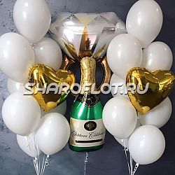 Шары на девичник с шампанским