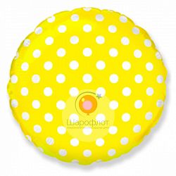 Круг горох желтый