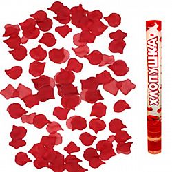 Хлопушка с конфетти Пневмо Лепестки Роз 40см