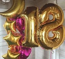 Композиция шаров с цифрой №092