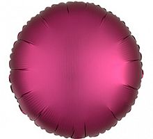 Шар Круг Гранат сатин 40см