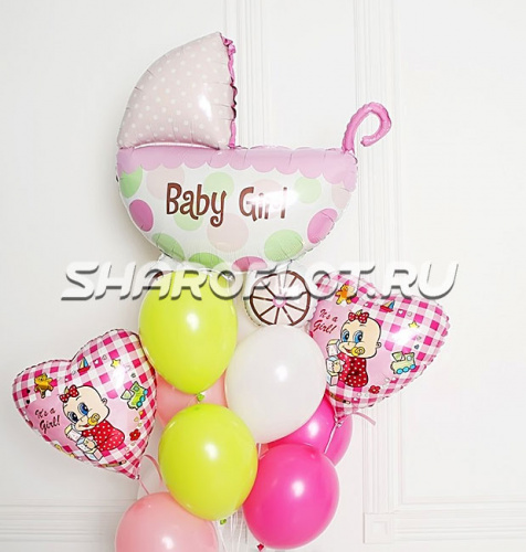 Цветные шары выписка из роддома