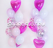 Фонтан девушке с Сердцами