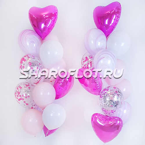 Фонтан девушке с Сердцами