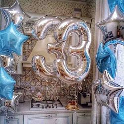Композиция шаров с цифрой №065