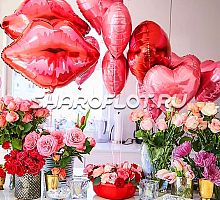 Оформление шарами для жены