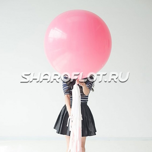 Большой шар с тассел гирляндой Розовый Большой шар с тассел гирляндой Розовый