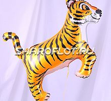 Шар Тигр (оранжевый) 80см