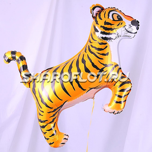 Шар Тигр (оранжевый) 80см