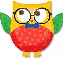 Шар Сова в очках 70см