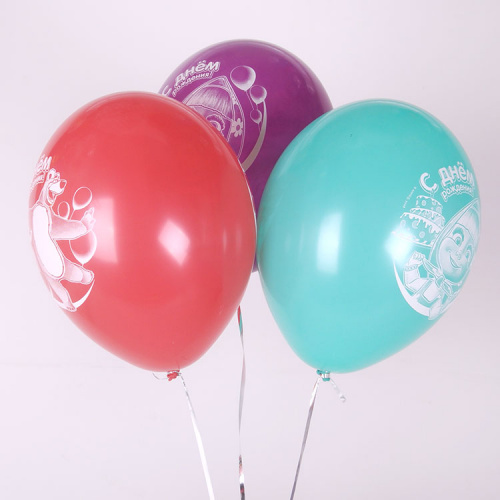 Шары Маша и Медведь С Днем Рождения 30см Шары Маша и Медведь С Днем Рождения 30см