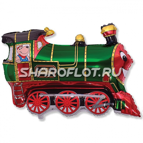 Паровоз Зеленый 75см
