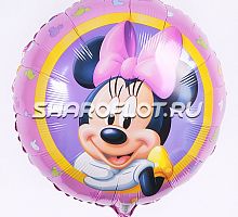 Шар круг Мини Маус 40см