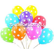 Шары Ассорти (белый горох), 30см