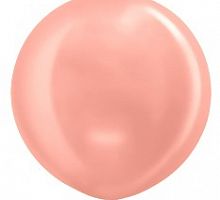 Большой шар Розовое золото металлик 80 см