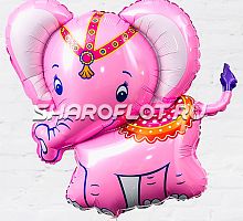 Шар Слон Розовый 80см