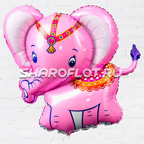 Шар Слон Розовый 80см