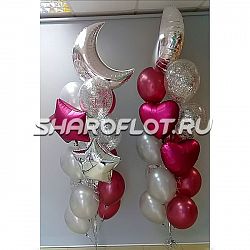 Фонтан из шаров "Месяц"