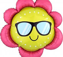 Шар ЦВеточек в Очках 75см