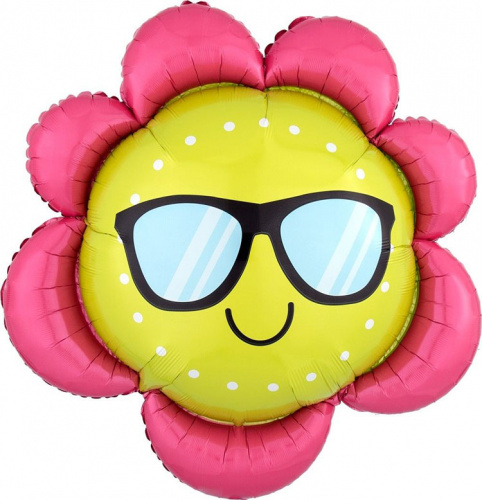 Шар ЦВеточек в Очках 75см