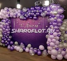 Фотозона Цветущая лаванда 2х3м на каркасе