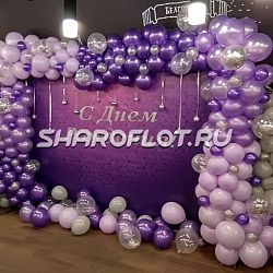 Фотозона Цветущая лаванда 2х3м на каркасе