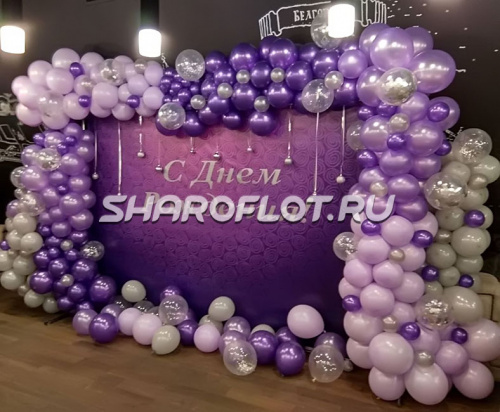 Фотозона Цветущая лаванда 2х3м на каркасе