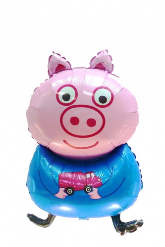 Шар Свинка Мальчик 65см