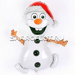 Шар Снеговик 75см