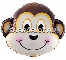 Шар Обезьяна голова 70см
